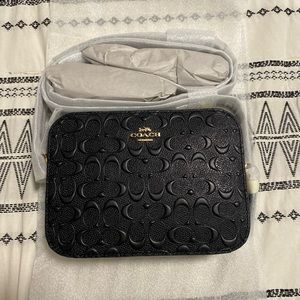 Coach mini camera bag in signature leather